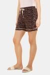 Amante Sleep Shorts - Burlwood Floral Print — thumbnail 2